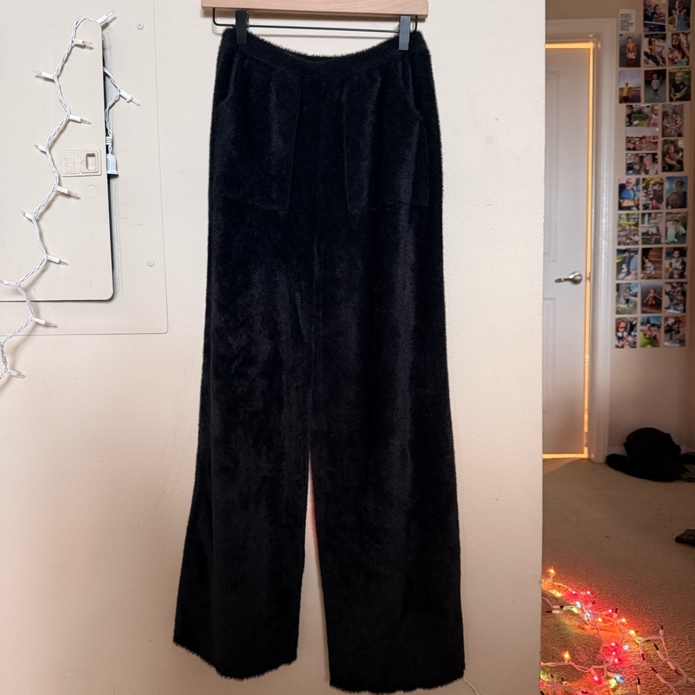 Molly Bracken Black Plush Pants